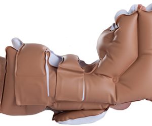 EHOB Ankle Elevator inflatable cushion. Used for sensitive feet, to avoid contact with fabrics on a bed.