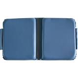 Nova Bath seat cushion. A blue cushion made for use in the shower. Two panel cushion.