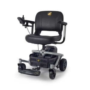 Golden Literider LT Power Wheelchair. Photo of the power wheelchair fully assembled.