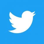 Twitter logo. A button link to Oswald's Twitter profile.