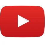 The YouTube logo. A button logo linking to Oswald's YouTube page.