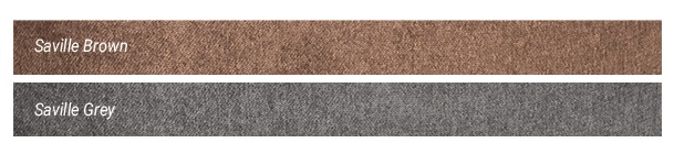 Pride Lift Chair Colors Saville Brown Saville Grey. Photo of the 2 fabric swatches.
