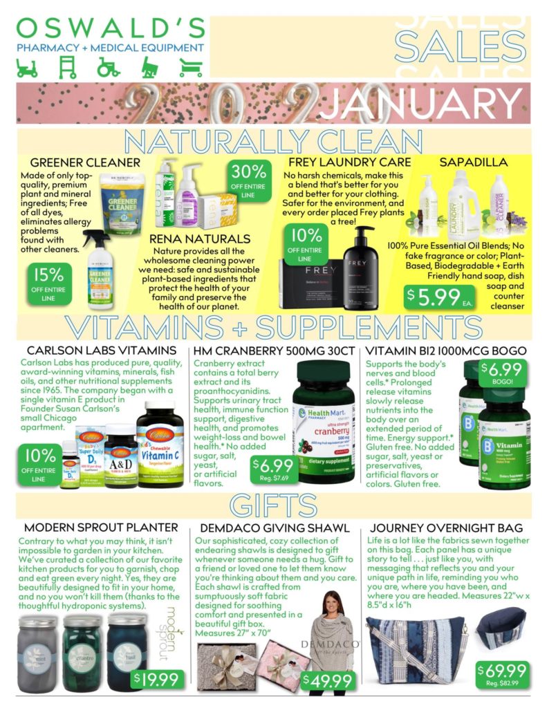 January 2020 Sales Flyer FRONT