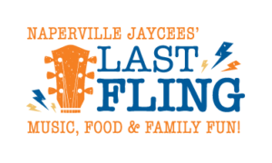 Naperville Jaycees' Last Fling Logo. "Music, Food, & Family Fun!"