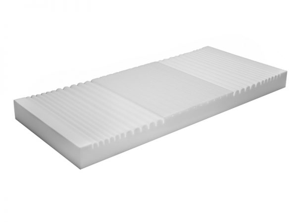Proactive Dual Layer Foam Hospital Bed Mattress. Mattress shown without protective cover.