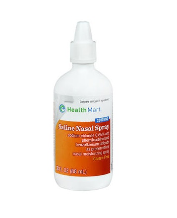 what's in saline nasal spray