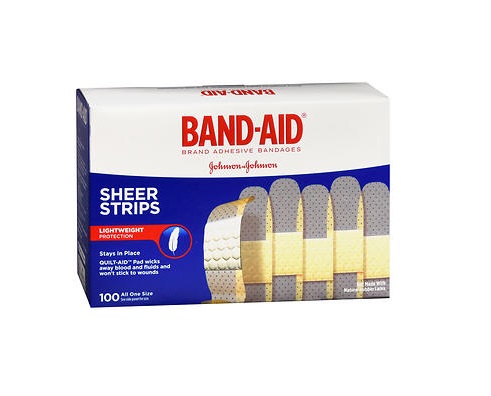 Band-Aid Sheer 100 Bandages | First Aid | Oswald's Pharmacy