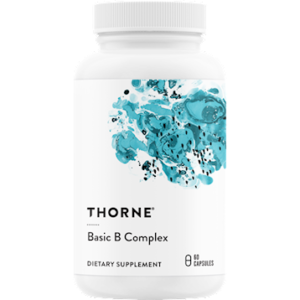 Thorne Basic B Complex 60 Capsules. Bottle shown.