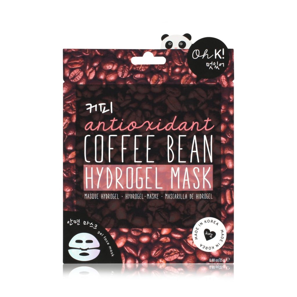 Oh K! Coffee Bean Hydrogel Mask. Packaging shown.