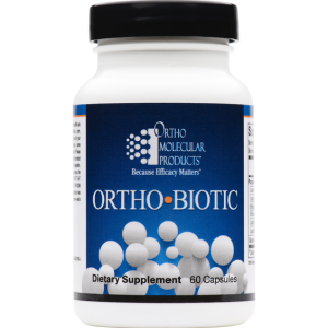 Ortho Molecular Ortho Biotic supplement 60 capsules. Bottle shown.