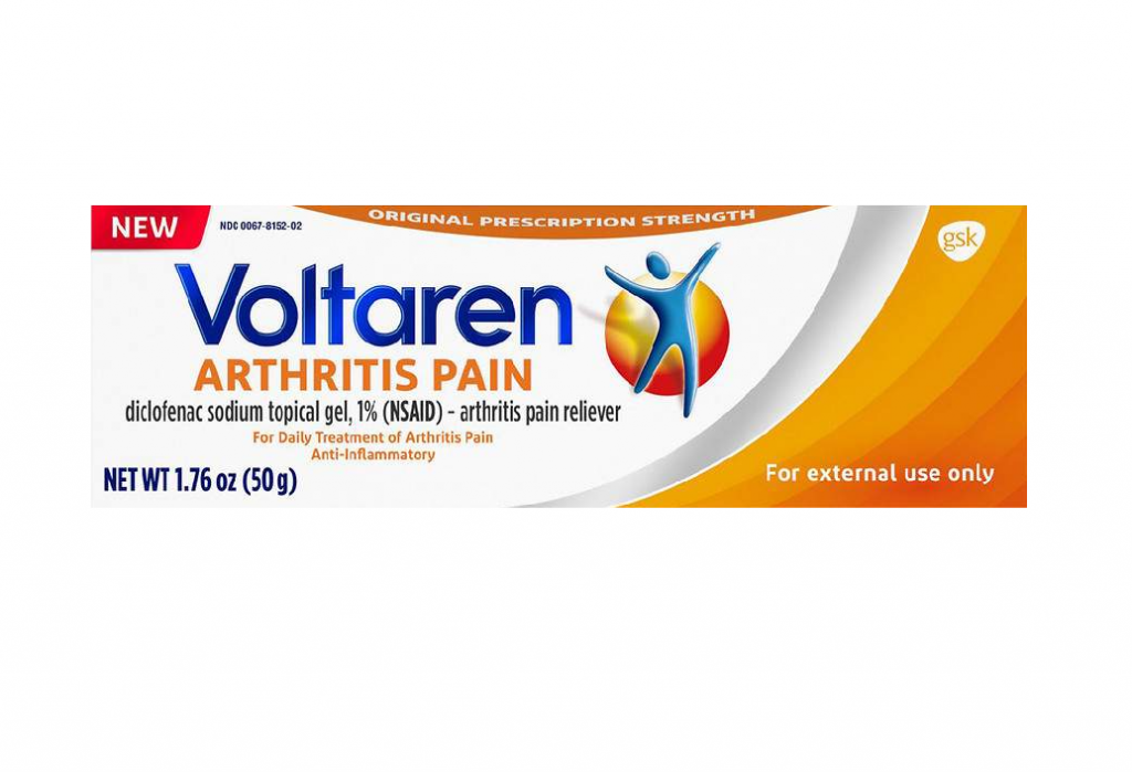 Voltaren Arthritis Pain Gel 1.76oz. Box shown.