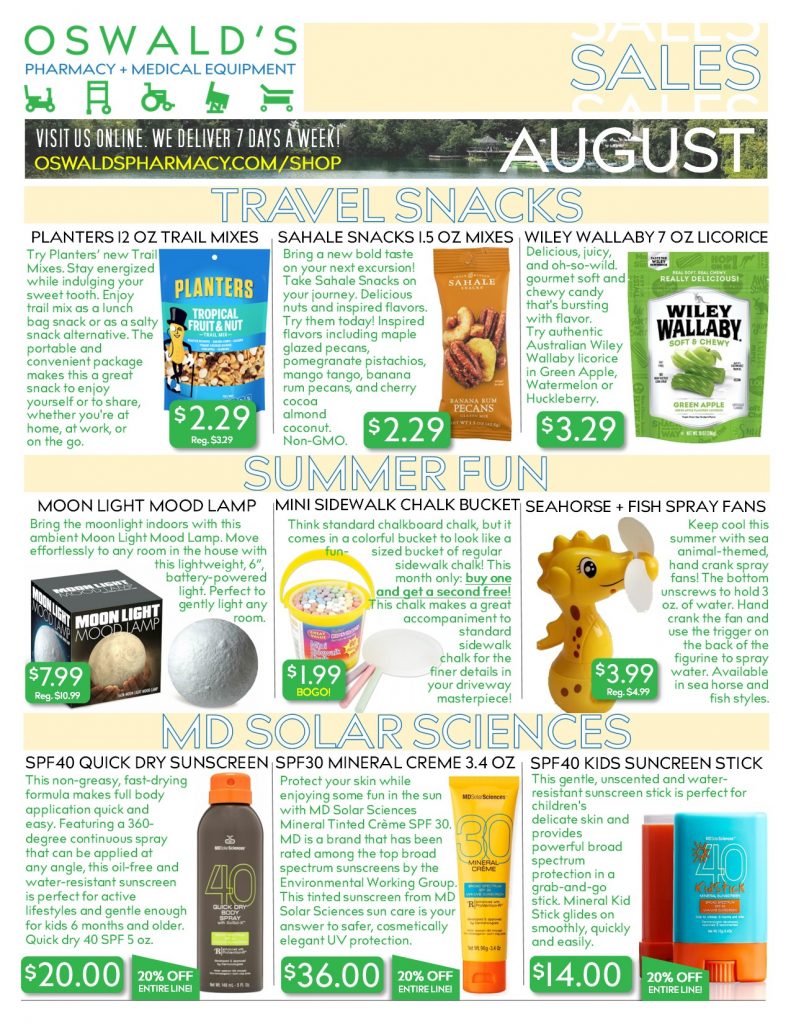 August 2020 Sales Flyer FRONT.