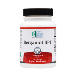 Ortho Molecular Bergamot BPF 60 Capsules product image. Photo of the bottle.