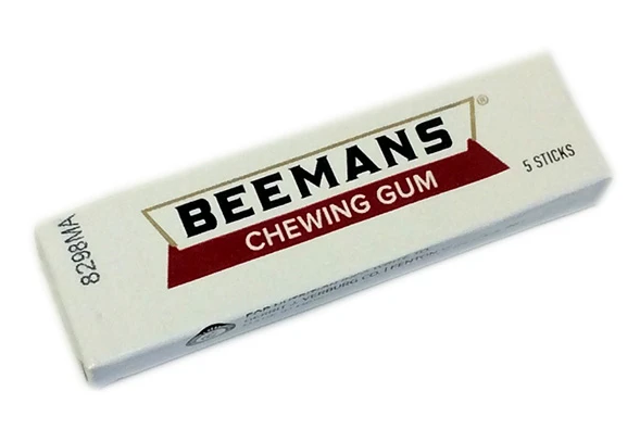 Beeman's Chewing Gum. Photo of a pack of Beeman's Chewing Gum.