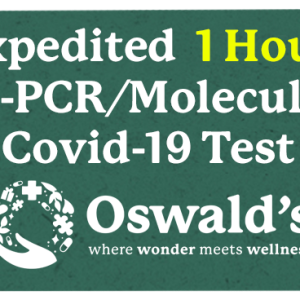 Expedited 1-Hour RT-PCR/Molecular COVID-19 Test button.