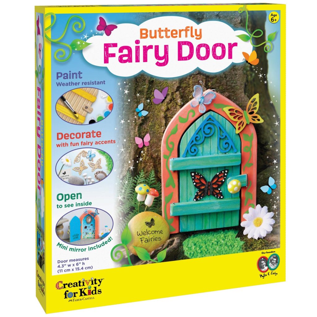 Creativity for Kids Butterfly Fairy Door image. Photo of the box.