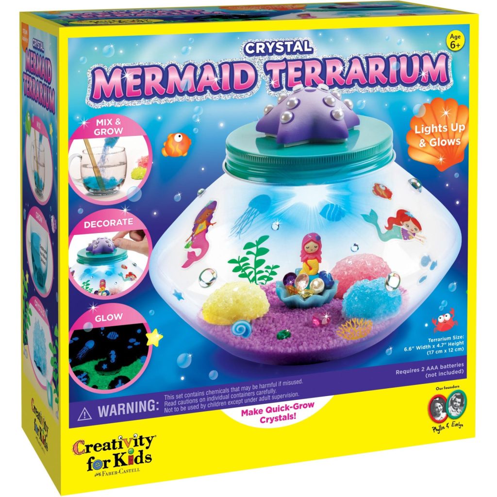 Creativity for Kids Mermaid Terrarium image. Photo of the box.