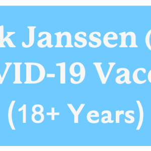 Janssen 18+ Years. Stylized image of the text.