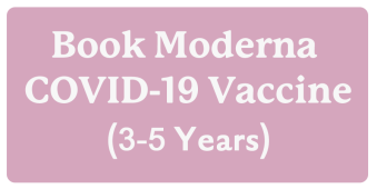 Moderna 3-5 Years Vaccine. Stylized image of the text.