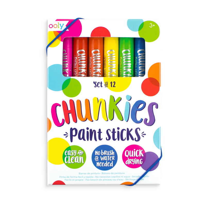 Ooly Chunkies Paint Sticks. Photo of the paint sticks in packaging.