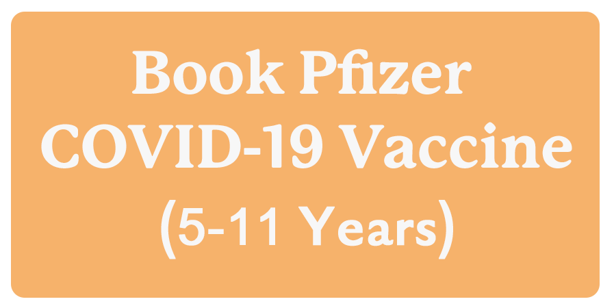 Pfizer 5-11 Years Vaccine. Image of stylized text.