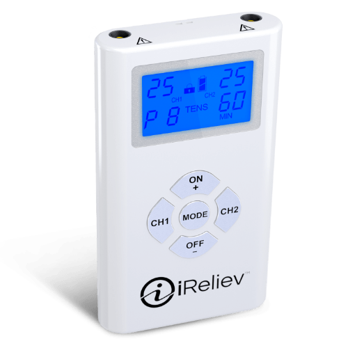 iReliev TENS Unit Pain Relief System. Photo of the unit.