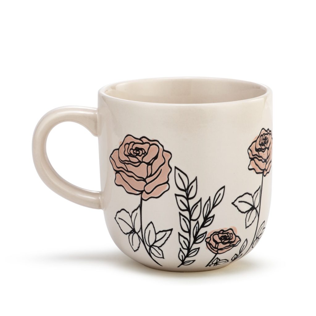 Demdaco Birth Flower Mug. Photo of the mug.