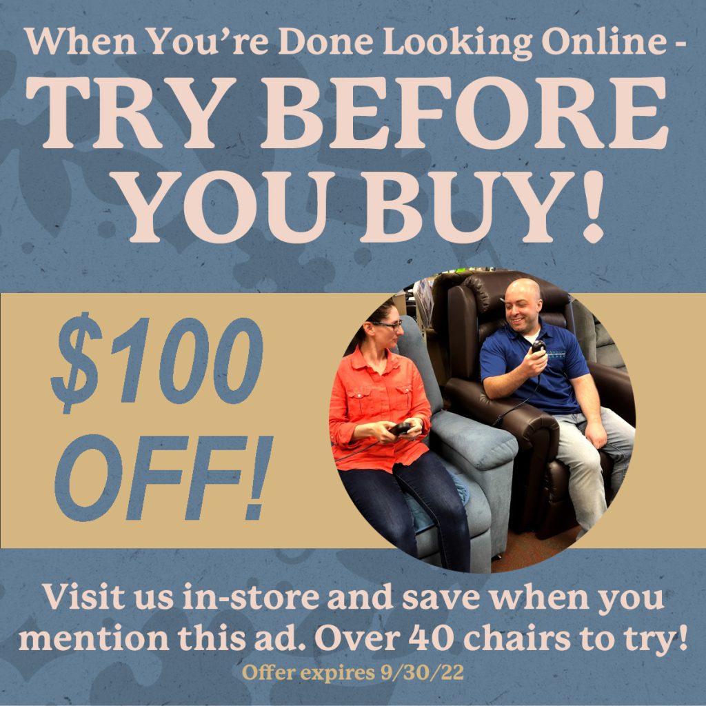 Try Before You Buy Lift Chair Pop Up image 2