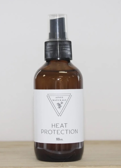 Aoife Heat Protection. Photo of the bottle.
