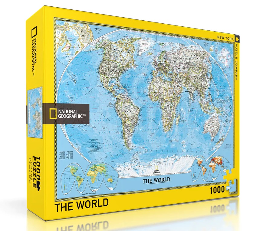 NYPC National Geographic The World 1000pc Puzzle. Photo of the box.