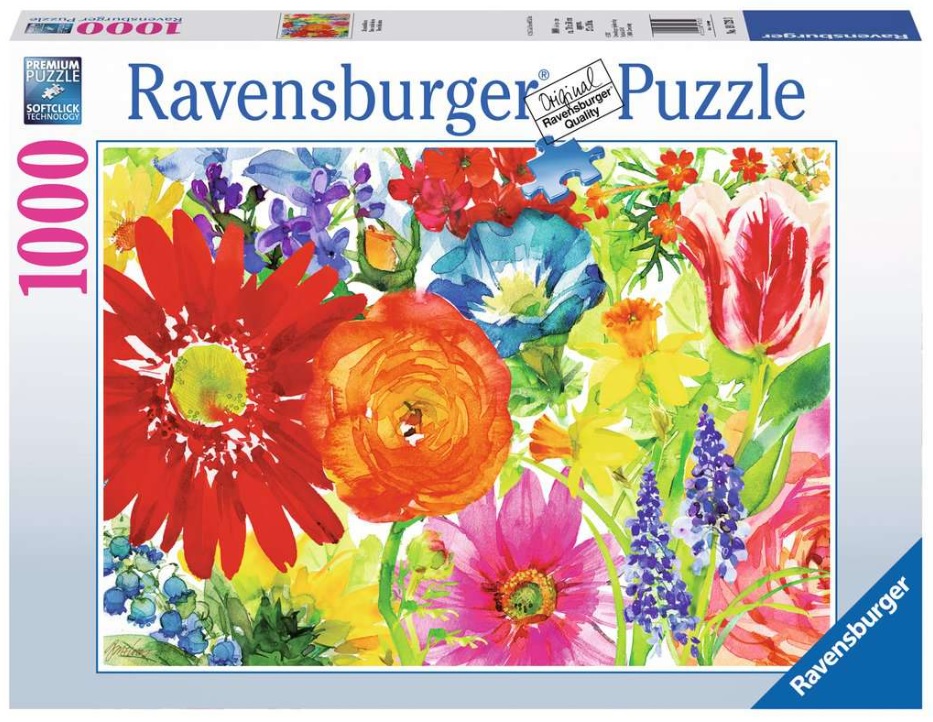 Ravensburger Abundant Blooms 1000pc Puzzle. Photo of the box.