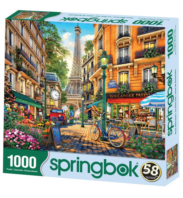 Springbok Paris Afternoon 1000pc Puzzle. Photo of the box.