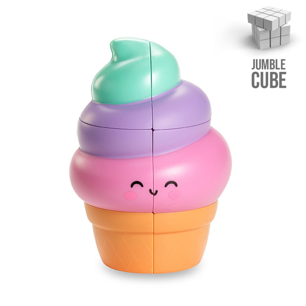 Ice Cream Magic Jumble Cube. Photo of the ice cream magic jumble cube.