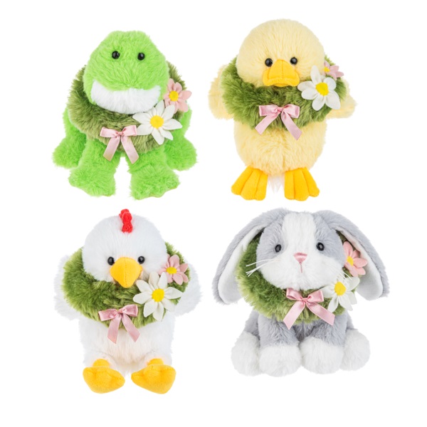 Ganz Springtime Pals. Photograph of various pieces of Easter plush.