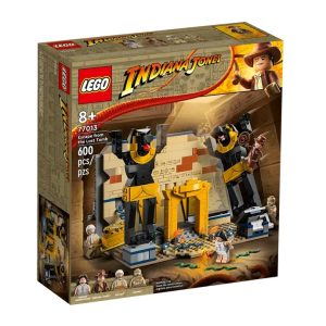 Lego Indiana Jones Escape from the Lost Tomb. Photo of the product packaging.