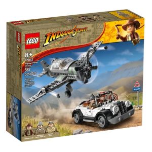 Lego Indiana Jones Plane Chase. Photograph of the packaging.