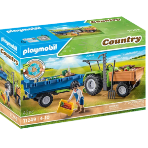 Playmobil Harvester Tractor with Trailer. Photo of the product packaging.