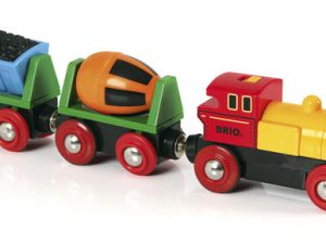 BRIO Battery Operated Action Train. Photo of the engine set--1 engine and 2 cars.