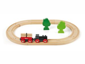 BRIO Little Forest Train Set. Image of the assembled toy train set.