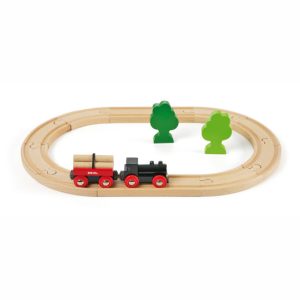 BRIO Little Forest Train Set. Image of the assembled toy train set.
