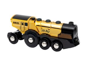 BRIO Mighty Gold Action Locomotive. Image of the toy train.