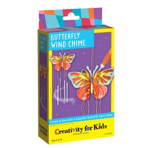 Creativity for Kids Butterfly Wind Chime Mini Kit. Image of product packaging.