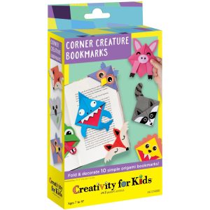 Creativity for Kids Corner Creature Bookmarks. Image of product packaging.