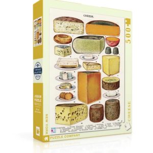 NYPC Cheese 500pc Puzzle. Photo of product packaging.