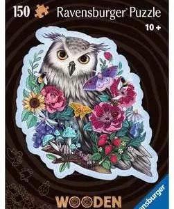 Ravensburger Mysterious Owl Wooden Puzzle. Photo of the product packaging.