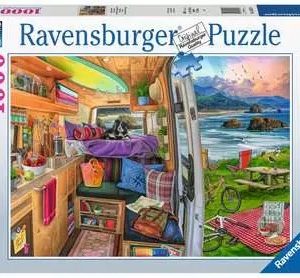 Ravensburger Rig Views Puzzle. Photo of the product packaging.