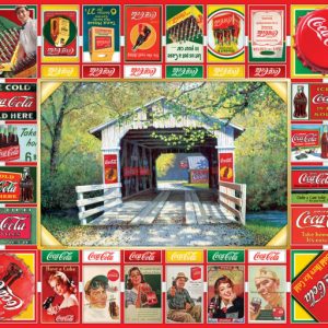 Springbok Coca-Cola Gameboard Puzzle. Image of finished jigsaw puzzle.