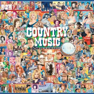 White Mountain Country Music Puzzle. Image of the completed jigsaw puzzle.
