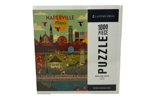 Naperville 1000pc Puzzle. Photo of the puzzle.