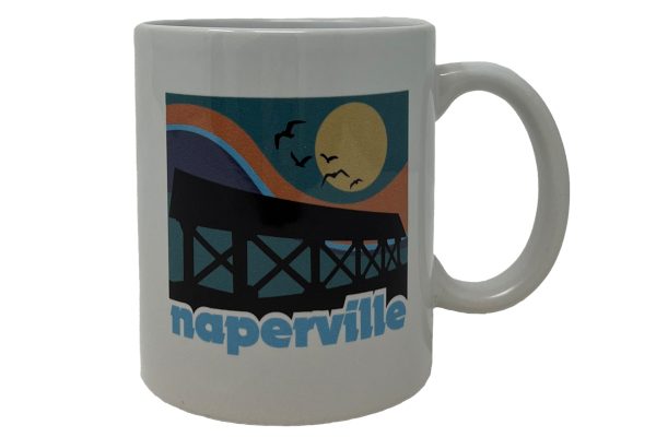 Naperville Mug Covered Bridge. Photo of the mug.